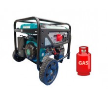 Генератор ГАЗ/бензиновий INVO H6250DТ-G 5.0/5.5 кВт, трифазний, з електрозапуском