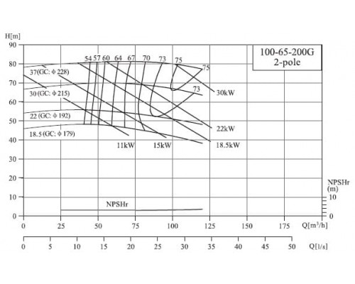 насос NIS100-65-200/22SWH консольний моноблочний відцентровий насос
