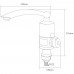 Кран-водонагрівач проточний NZ 3.0кВт 0.4-5бар для кухні гусак прямий на гайці AQUATICA NZ-6B212W (9797122)