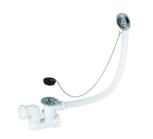Cифон для ванни з пробкою на ланцюжку та адаптером Ø40/50мм WIRQUIN (9543420)