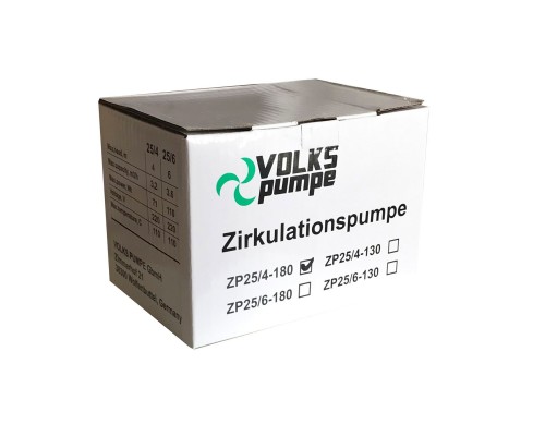 Насос циркуляційний VOLKS pumpe  ZP25/4 180мм + гайки
