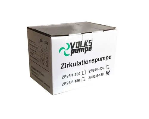 Насос циркуляційний VOLKS pumpe  ZP25/6 130мм + гайки