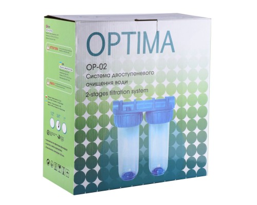 Система 2-х ступеневого очищення Optima OP-02, 1″