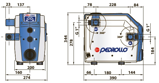  Автоматичне встановлення тиску з інвертором DG PED pedrollo 